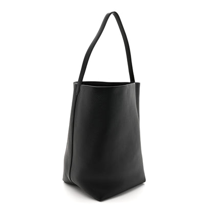 The Row Grained Calfskin Large N/S Park Tote Black 3 of 10