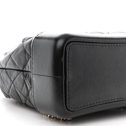 Chanel Aged Calfskin Quilted Gabrielle Backpack Black 9 of 11