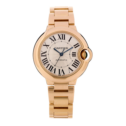 Cartier 18K Pink Gold 33mm Ballon Bleu De Cartier Automatic Watch 1 of 4