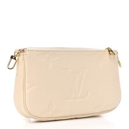 Louis Vuitton Empreinte Monogram Giant Multi Pochette Accessories Mini Pochette Cream 3 of 7