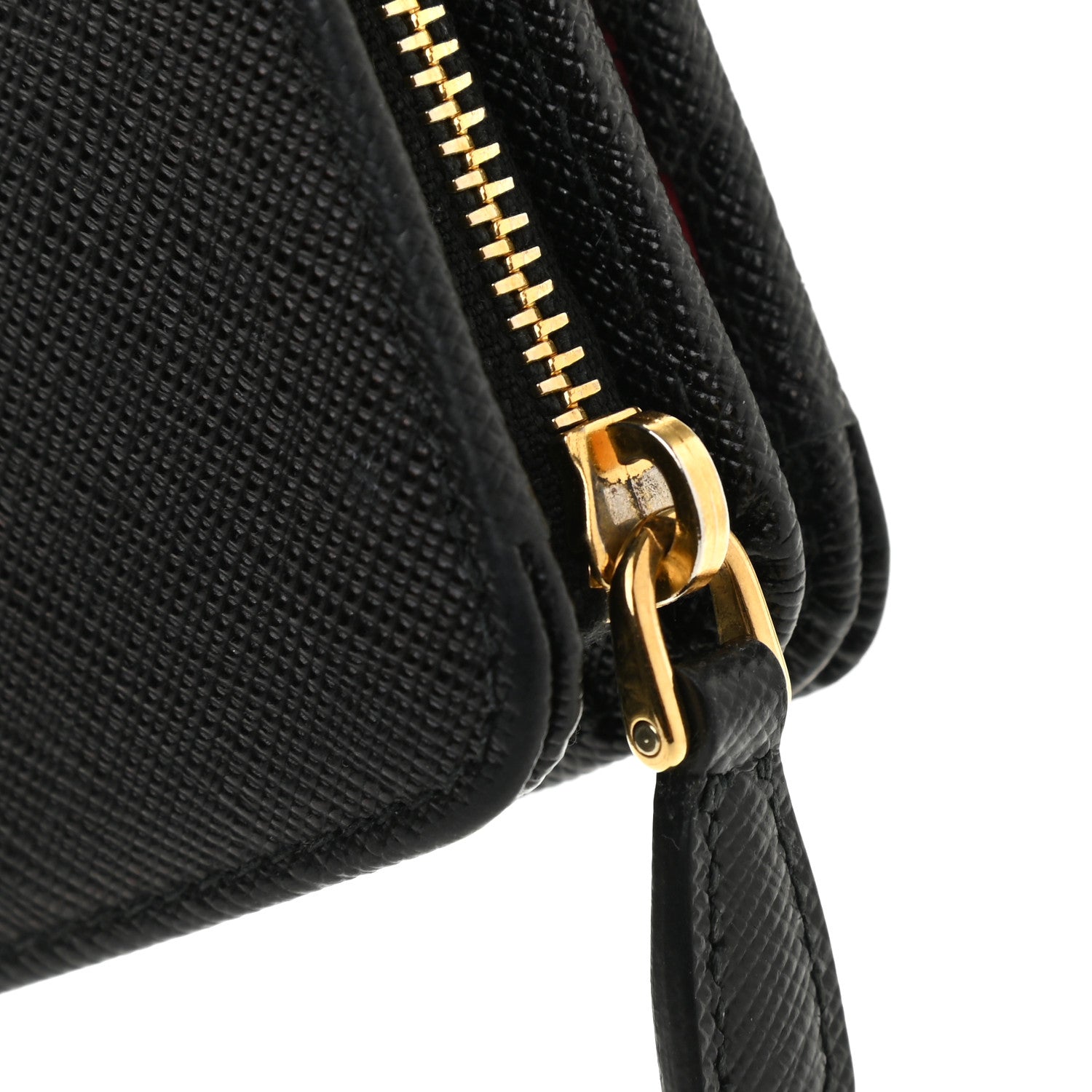 Prada Saffiano Metal Compact Wallet Black 10 of 10