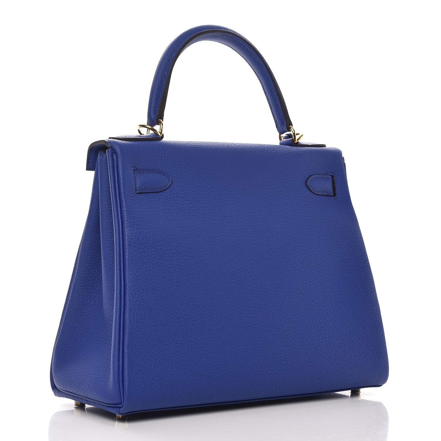 Hermes Togo Kelly Retourne 28 Bleu Electrique 4 of 32