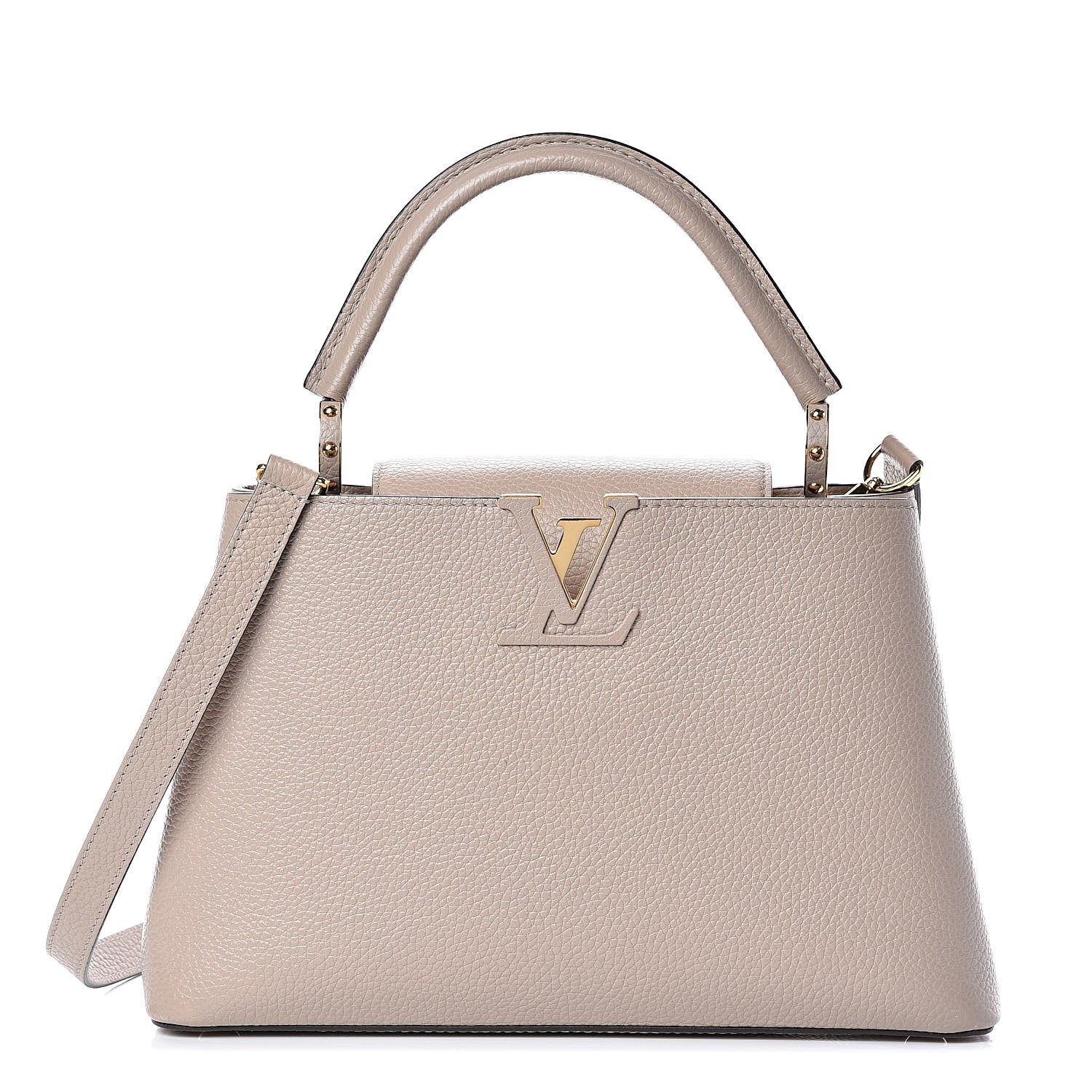 Louis Vuitton Taurillon Capucines PM Galet 1 of 8