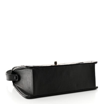 Chanel Lambskin Stitched Shoulder Flap Bag Black 4 of 18