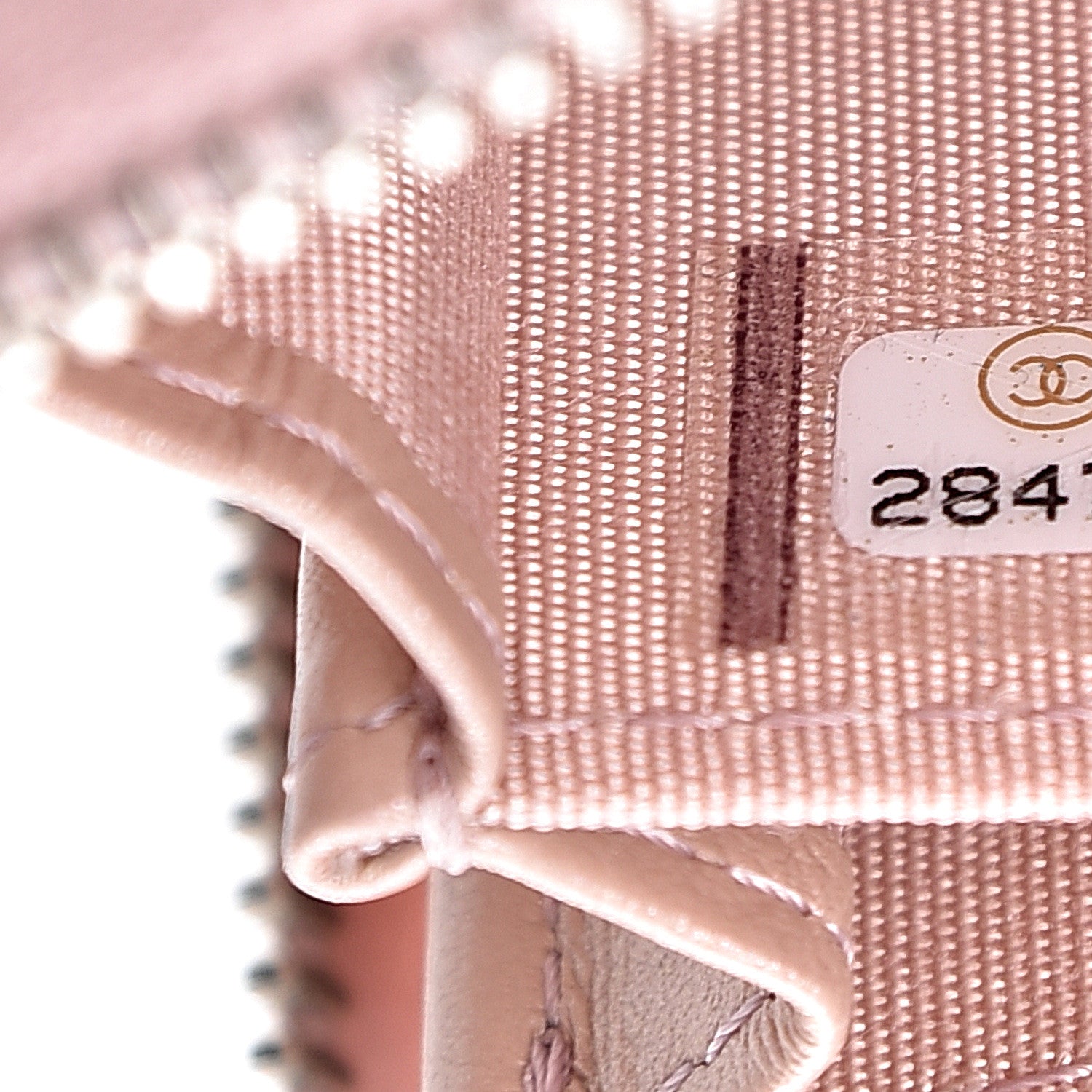 Chanel Goatskin Camellia Embossed Zip Coin Purse Light Pink 7 of 8