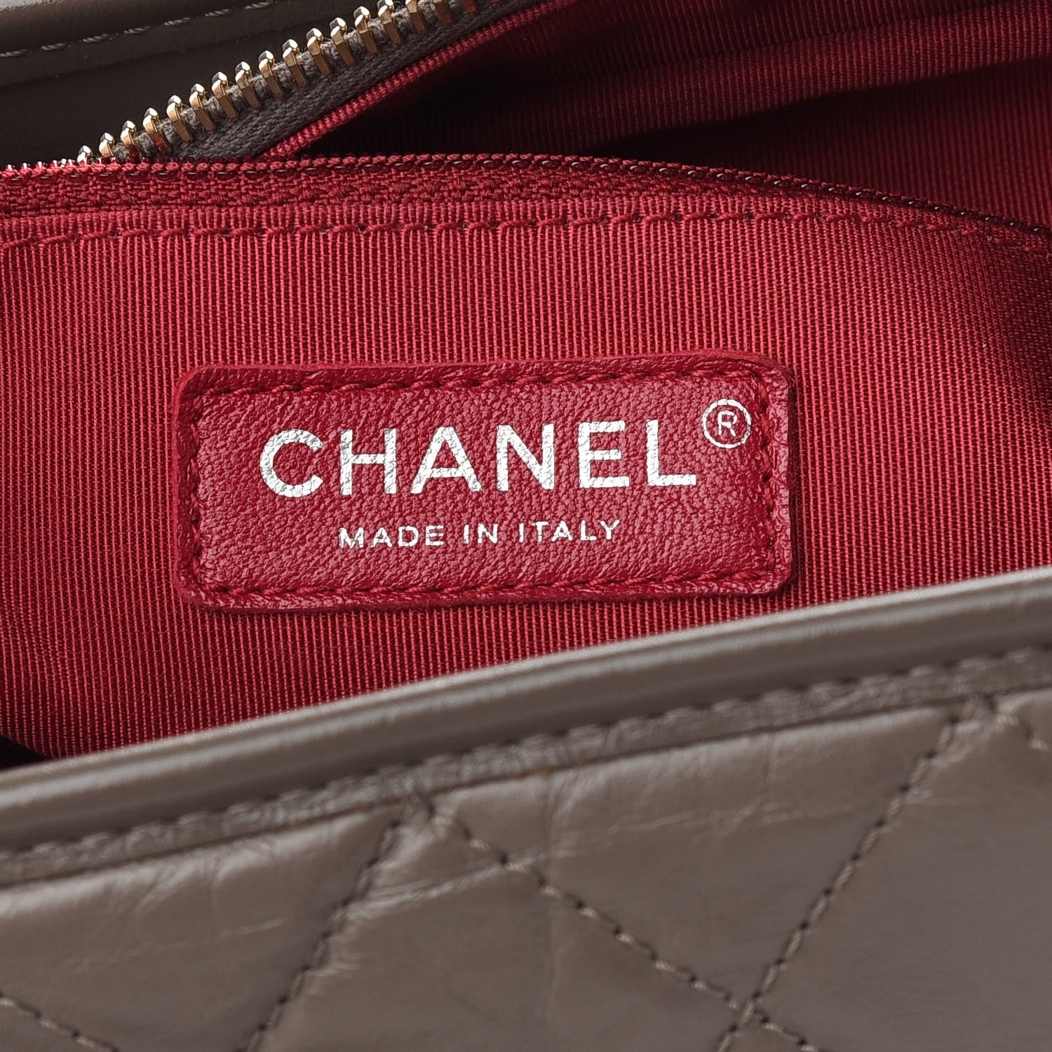 Chanel Aged Calfskin Quilted Medium Gabrielle Hobo Grey 6 of 9