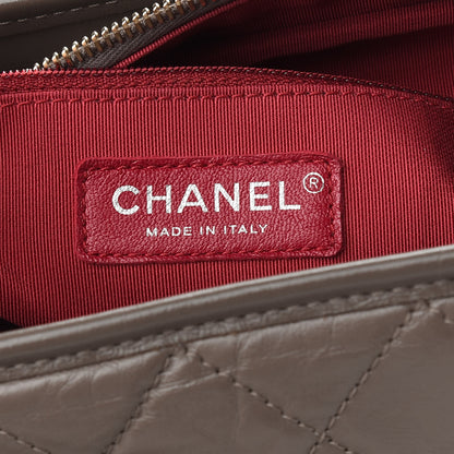 Chanel Aged Calfskin Quilted Medium Gabrielle Hobo Grey 6 of 9