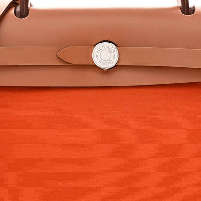 Hermes Toile Vache Hunter Herbag Zip 31 PM Orange 8 of 10
