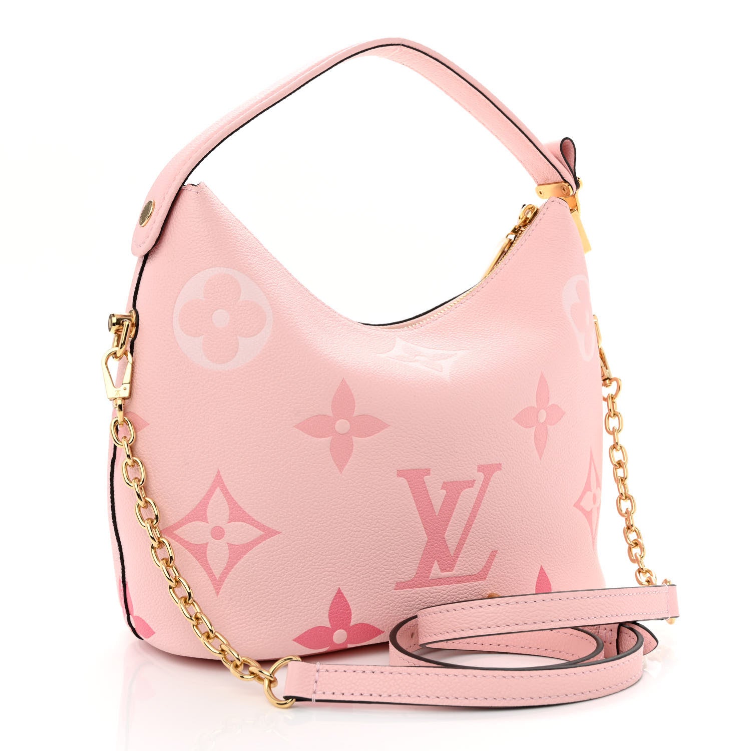 Louis Vuitton Empreinte Monogram Giant By The Pool Marshmallow Hobo PM Bouton De Rose 3 of 10