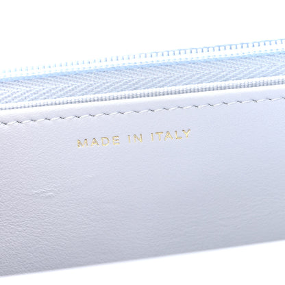 Chanel Lambskin Quilted Hearts CC Wallet On Chain WOC Light Blue 7 of 12