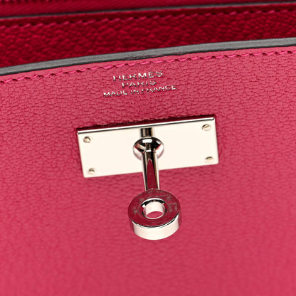 Hermes Chevre Mysore Kelly Wallet To Go Rose Mexico 6 of 11