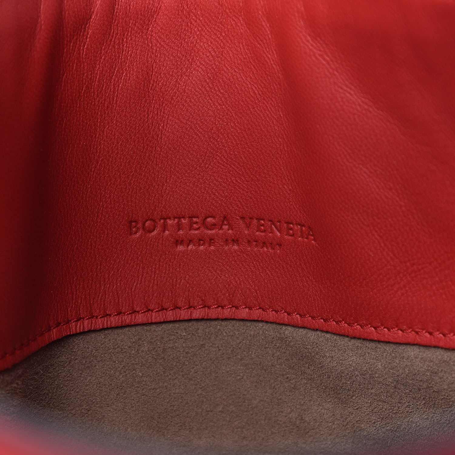 Bottega Veneta Nappa Intrecciato Small Loop Red 8 of 10