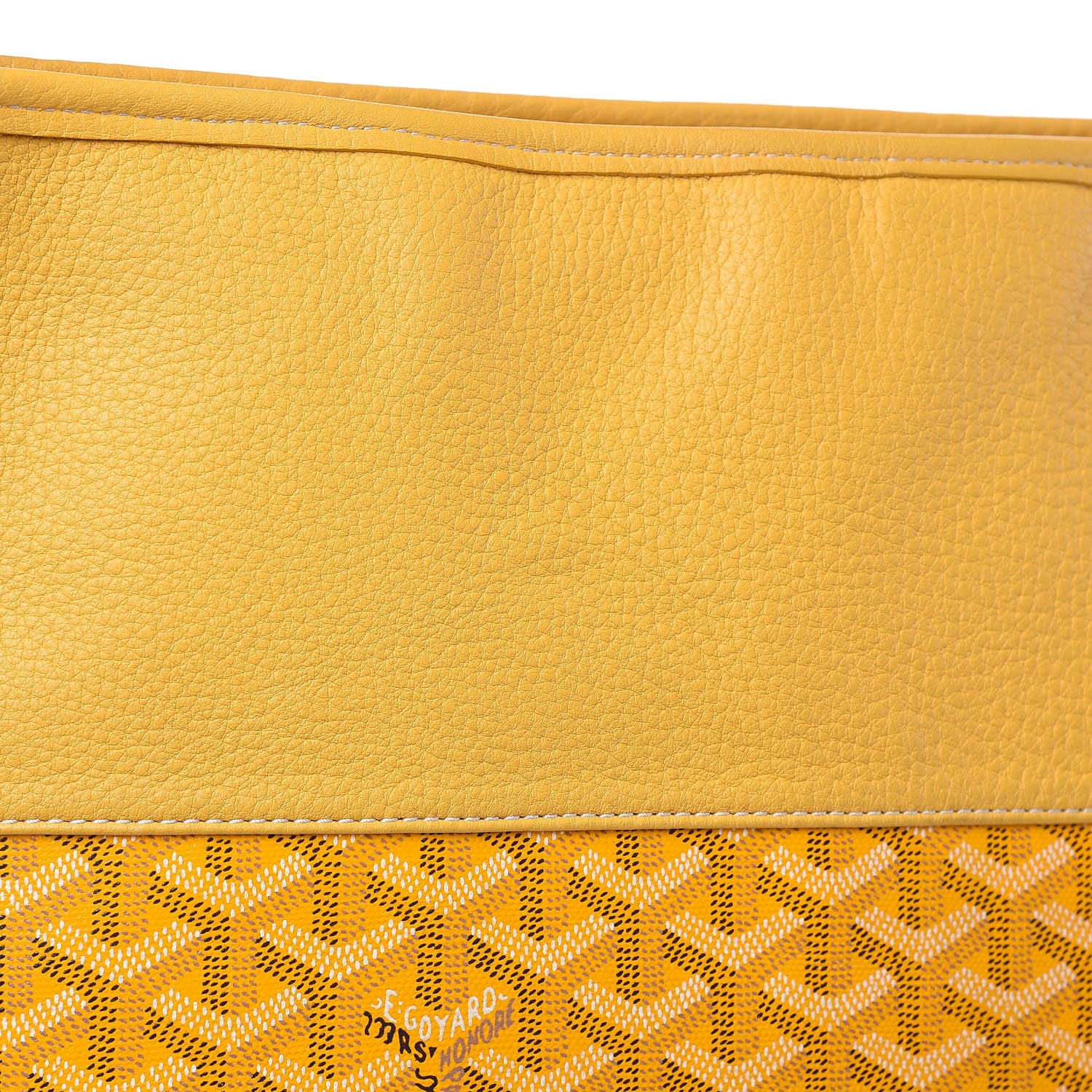 Goyard Goyardine Grenadines Hobo Yellow 10 of 11