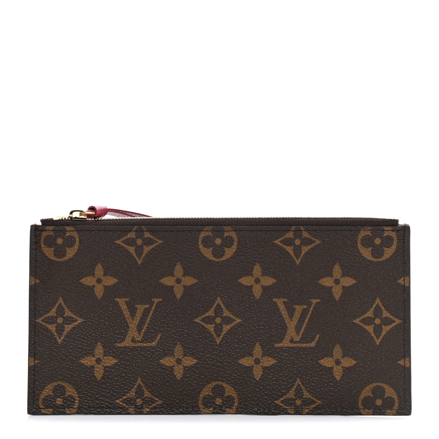 Louis Vuitton Monogram Felicie Chain Wallet Zippered Insert Fuchsia 1 of 6