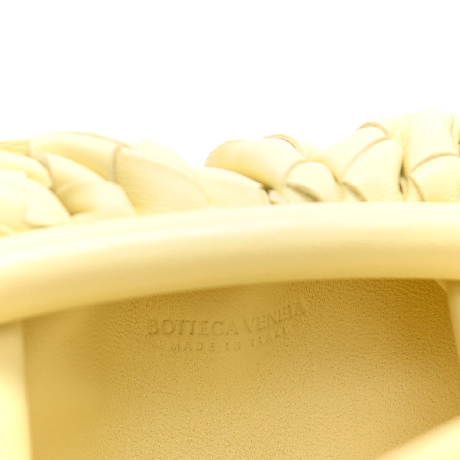 Bottega Veneta Nappa Intrecciato The Mini Pouch Lemon Washed 6 of 10