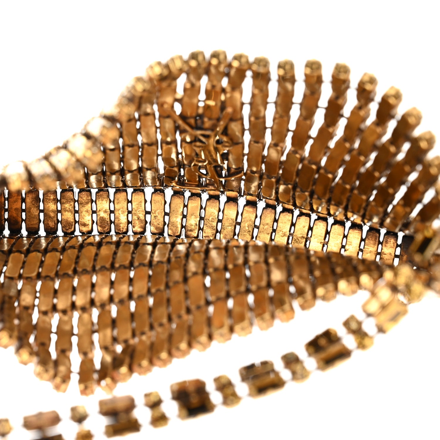 Saint Laurent Crystal Embellished Minaudiere Small Bag Bronze 5 of 9
