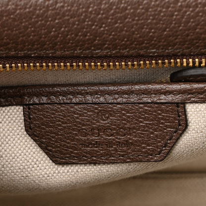 Gucci Monogram Jumbo GG Textured Dollar Calfskin Web Small Bamboo 1947 Top Handle Bag Camel Ebony New Acero 7 of 10