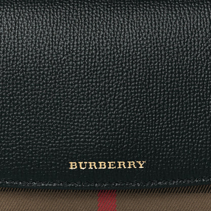 Burberry Grainy Calfskin House Check Henley Wallet On Chain Black 6 of 8