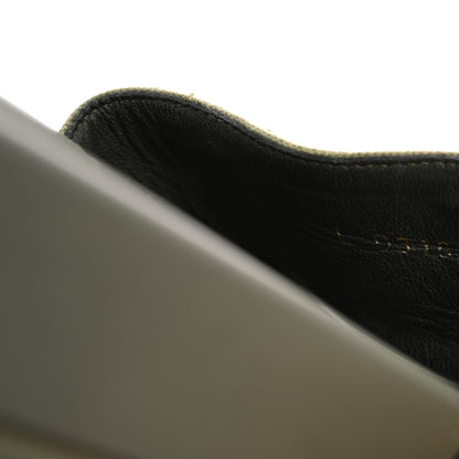 Chanel Satin Canvas Chain Slides Sandals Flats 40 Khaki 9 of 16