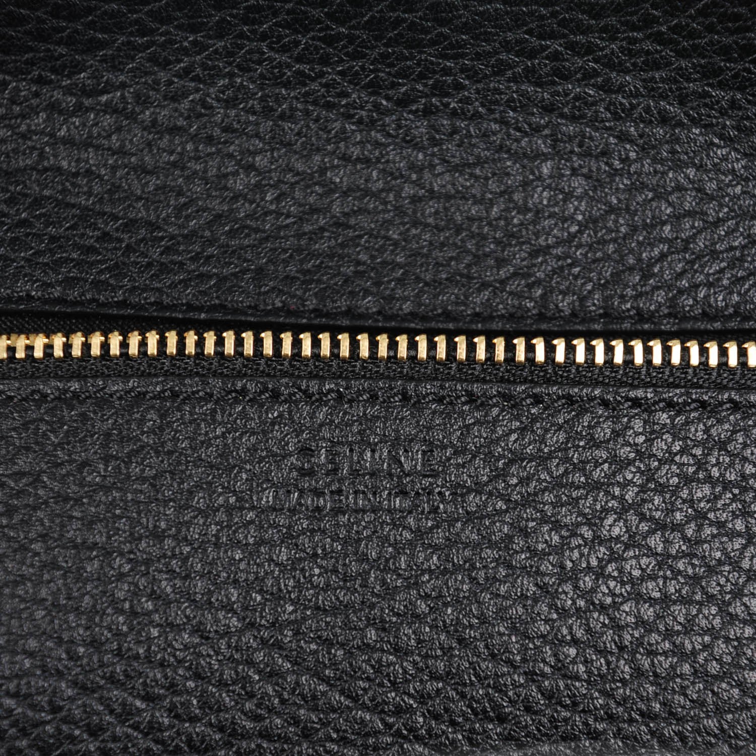 Celine Crisped Calfskin Small Tie Knot Tote Black 6 of 7