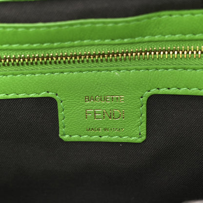 Fendi Nappa FF 1974 Embossed Baguette Tomatillo 6 of 10