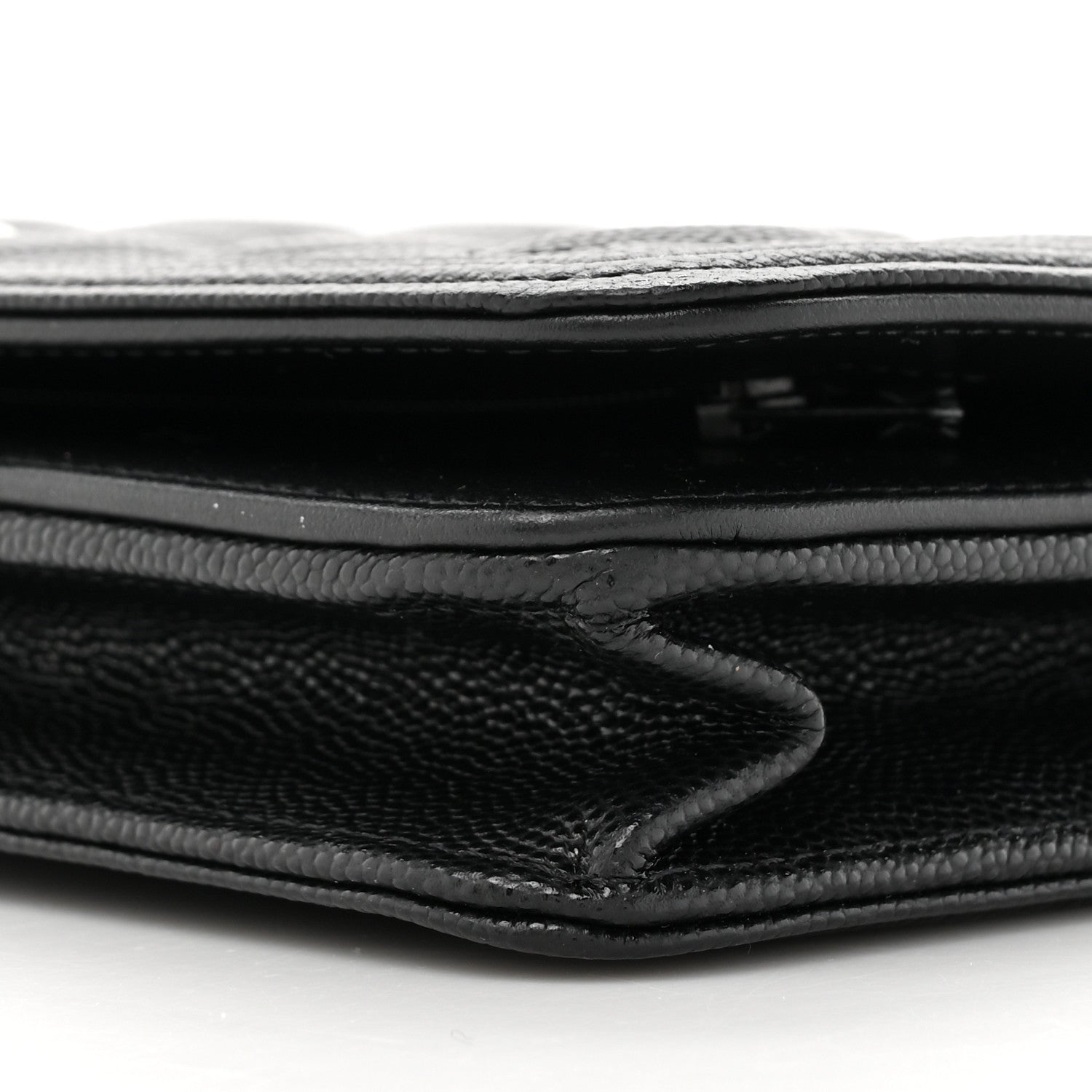 Chanel Caviar Quilted Boy Wallet On Chain WOC Black 10 of 12