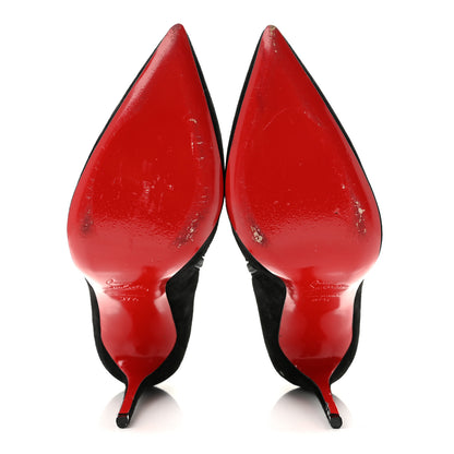 Christian Louboutin Suede So Kate Booty 100 Ankle Boots 37.5 Black 6 of 10