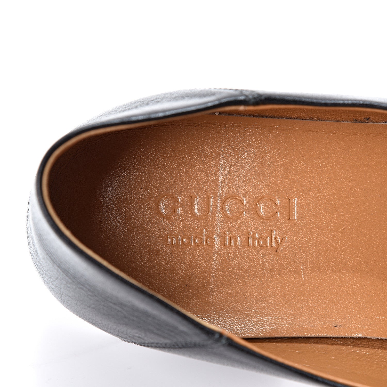 Gucci Goatskin Mens Horsebit Loafers 9 Black 6 of 10