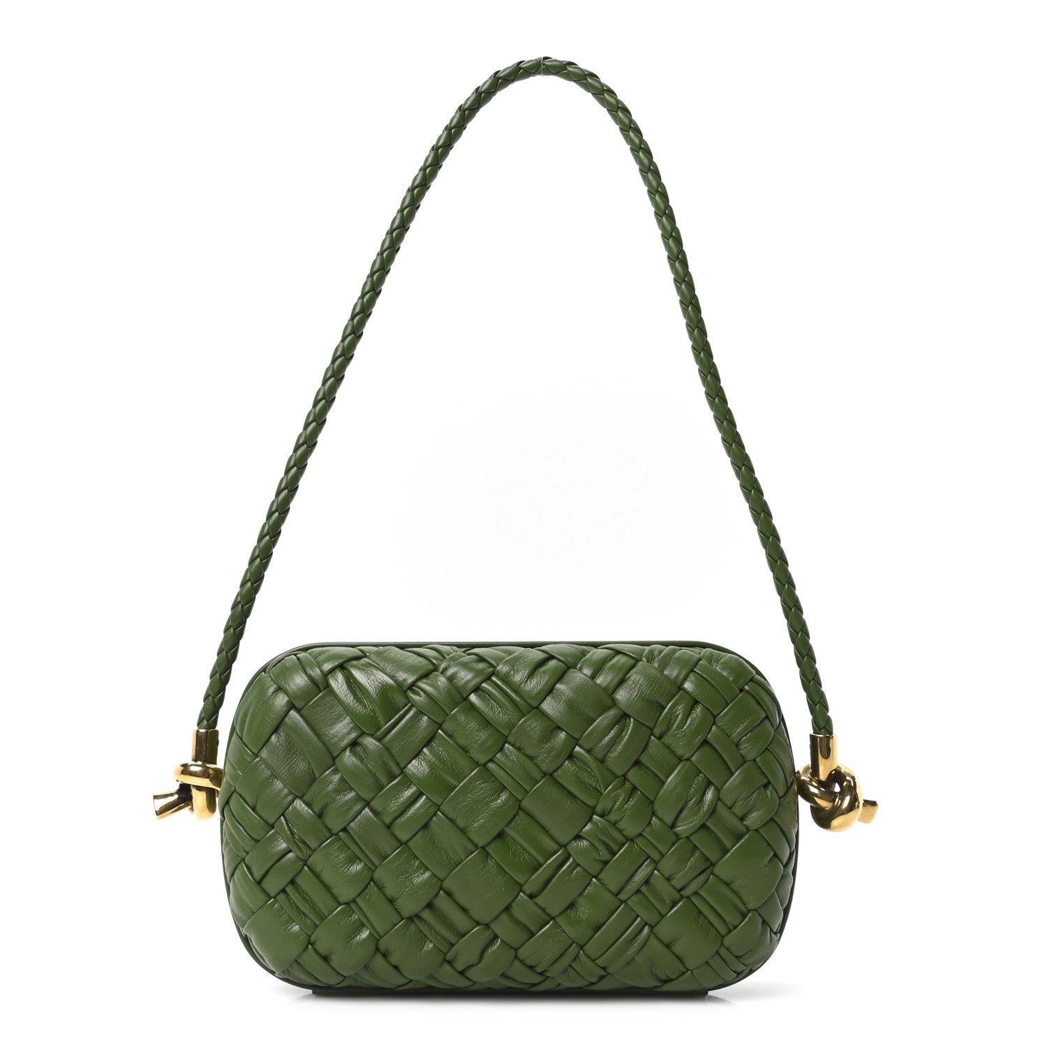 Bottega Veneta Calfskin Intrecciato Knot On Strap Avocado 1 of 9