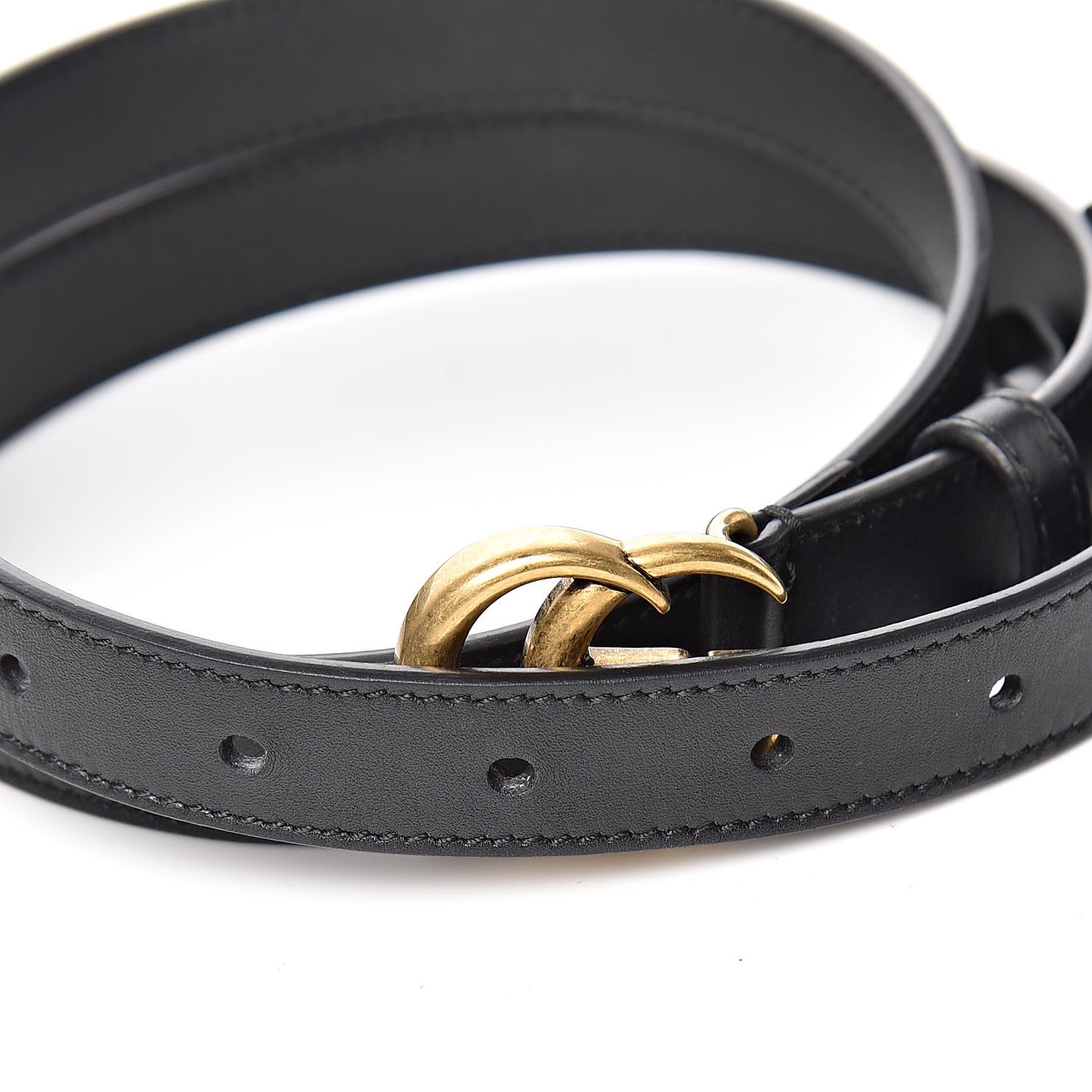 Calfskin Double G 20mm Belt 80 32 Black