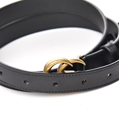 Gucci Calfskin Double G 20mm Belt 80 32 Black 5 of 6