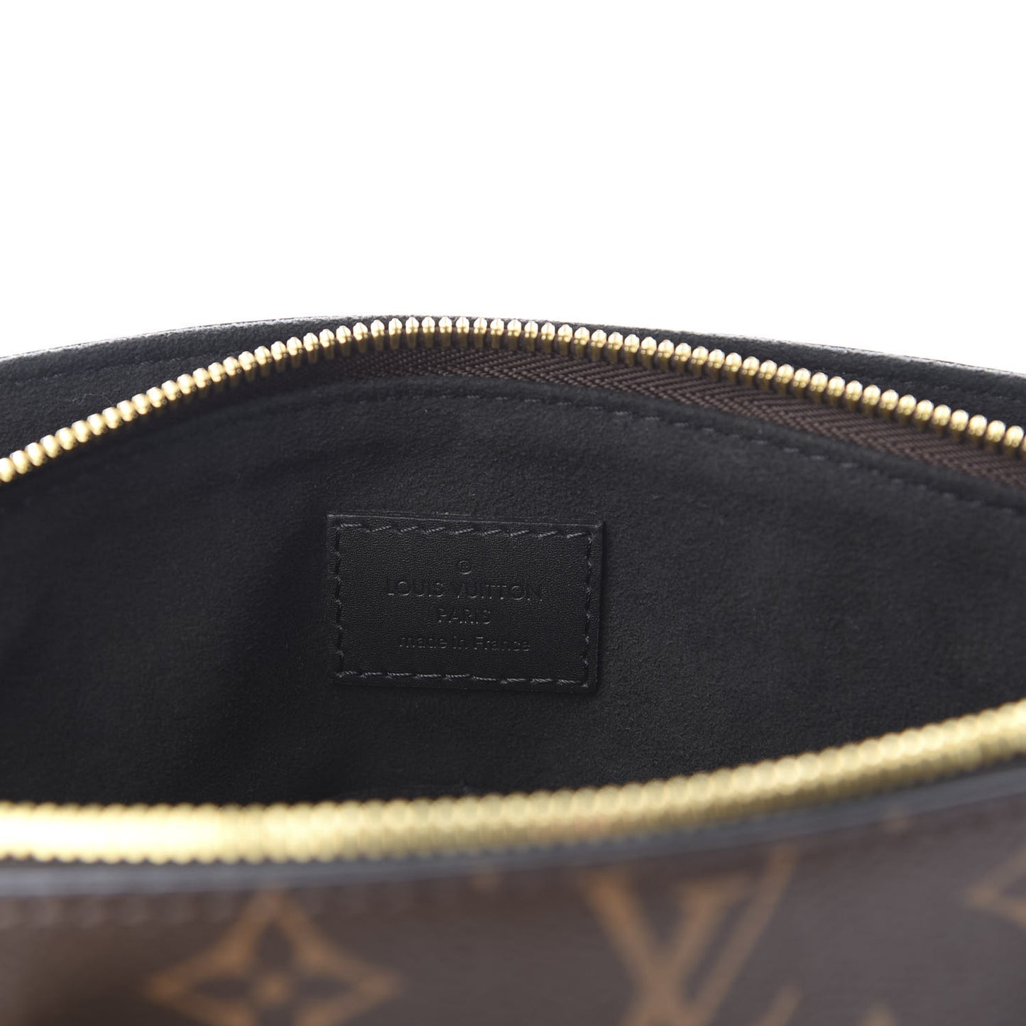 Monogram Flower Zipped Tote PM Black