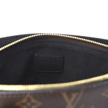 Louis Vuitton Monogram Flower Zipped Tote PM Black 7 of 9