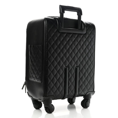 Chanel Calfskin Quilted Coco Case Trolley Black 3 of 9