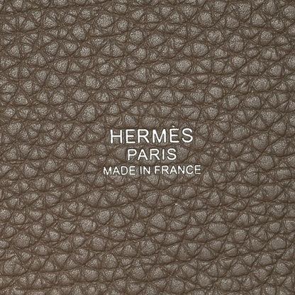 Hermes Taurillon Clemence Picotin Lock 22 MM Etoupe 6 of 10
