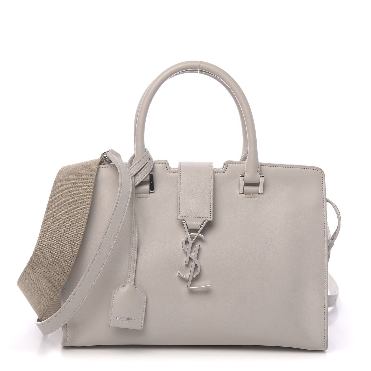 Smooth Calfskin Baby Monogram Cabas Gris Perle