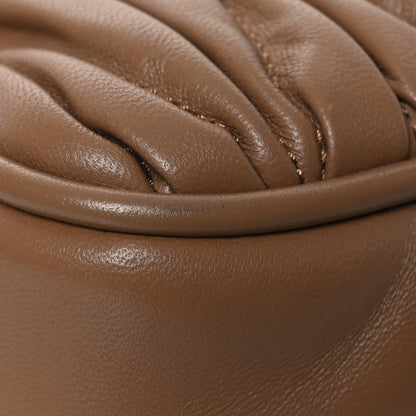 Miu Miu Nappa Matelasse Large Arcadie Top Handle Bag Caramel 13 of 13