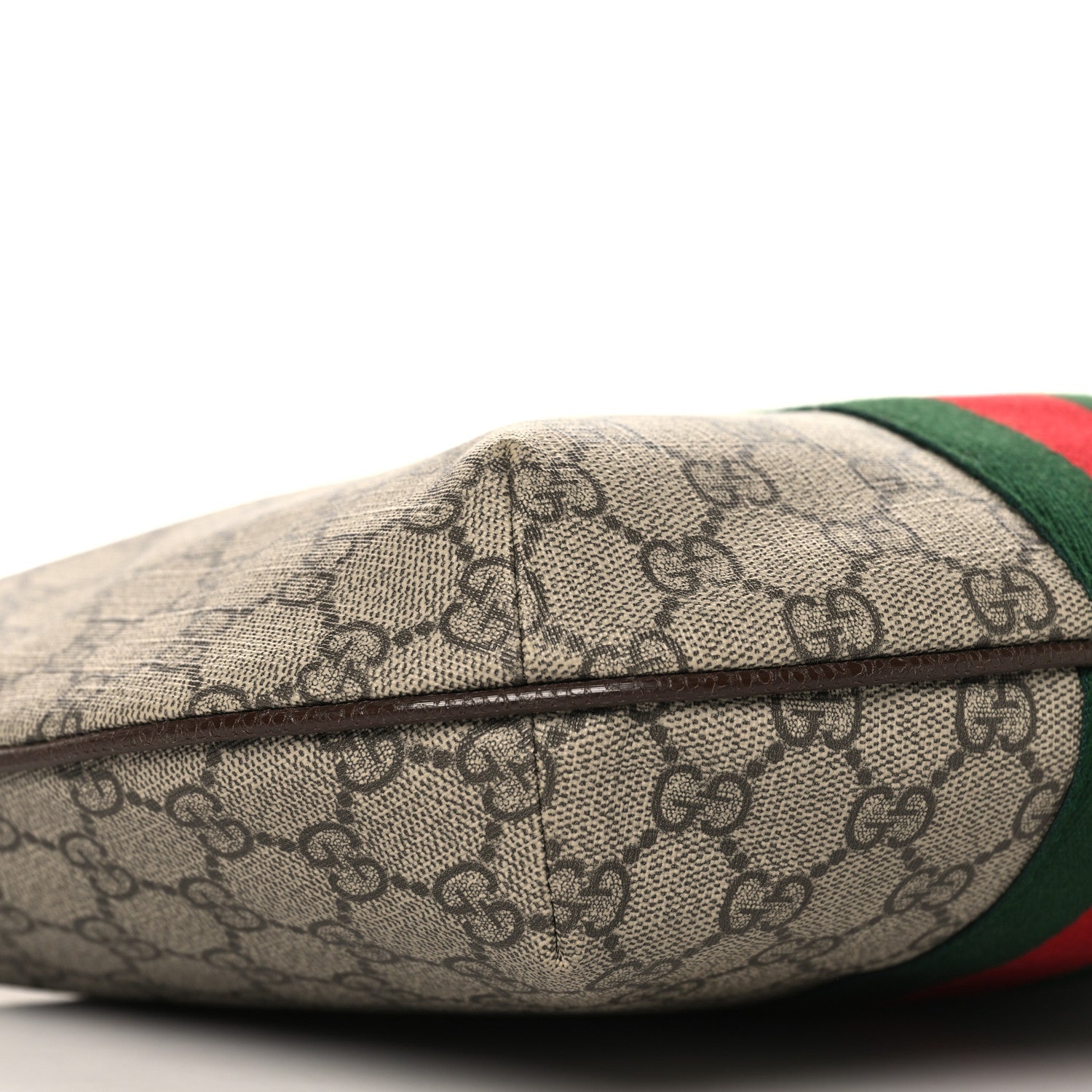 Gucci GG Supreme Monogram Web Small Ophidia Half Moon Hobo Brown 9 of 11