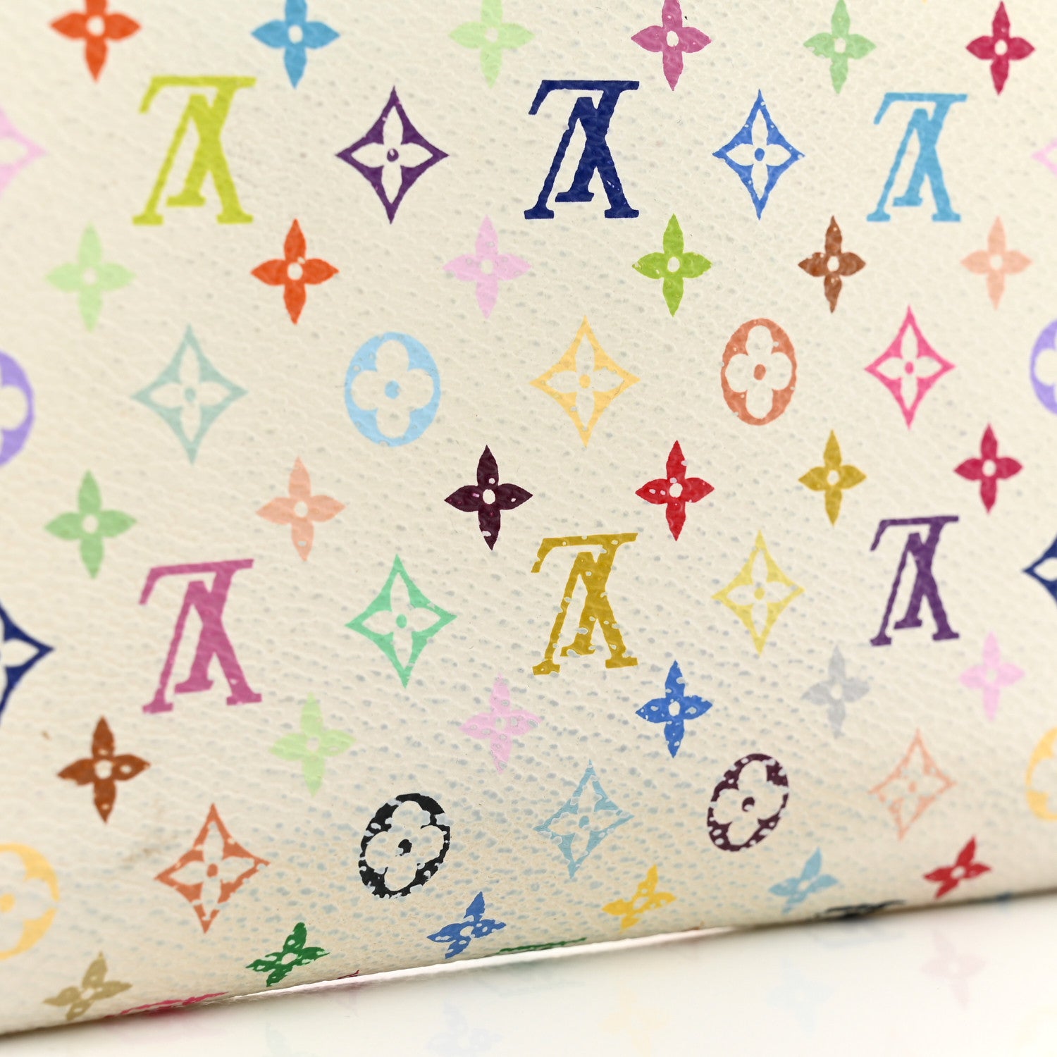 Louis Vuitton Monogram Multicolor Zippy Wallet White Litchi 10 of 10