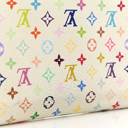 Louis Vuitton Monogram Multicolor Zippy Wallet White Litchi 10 of 10