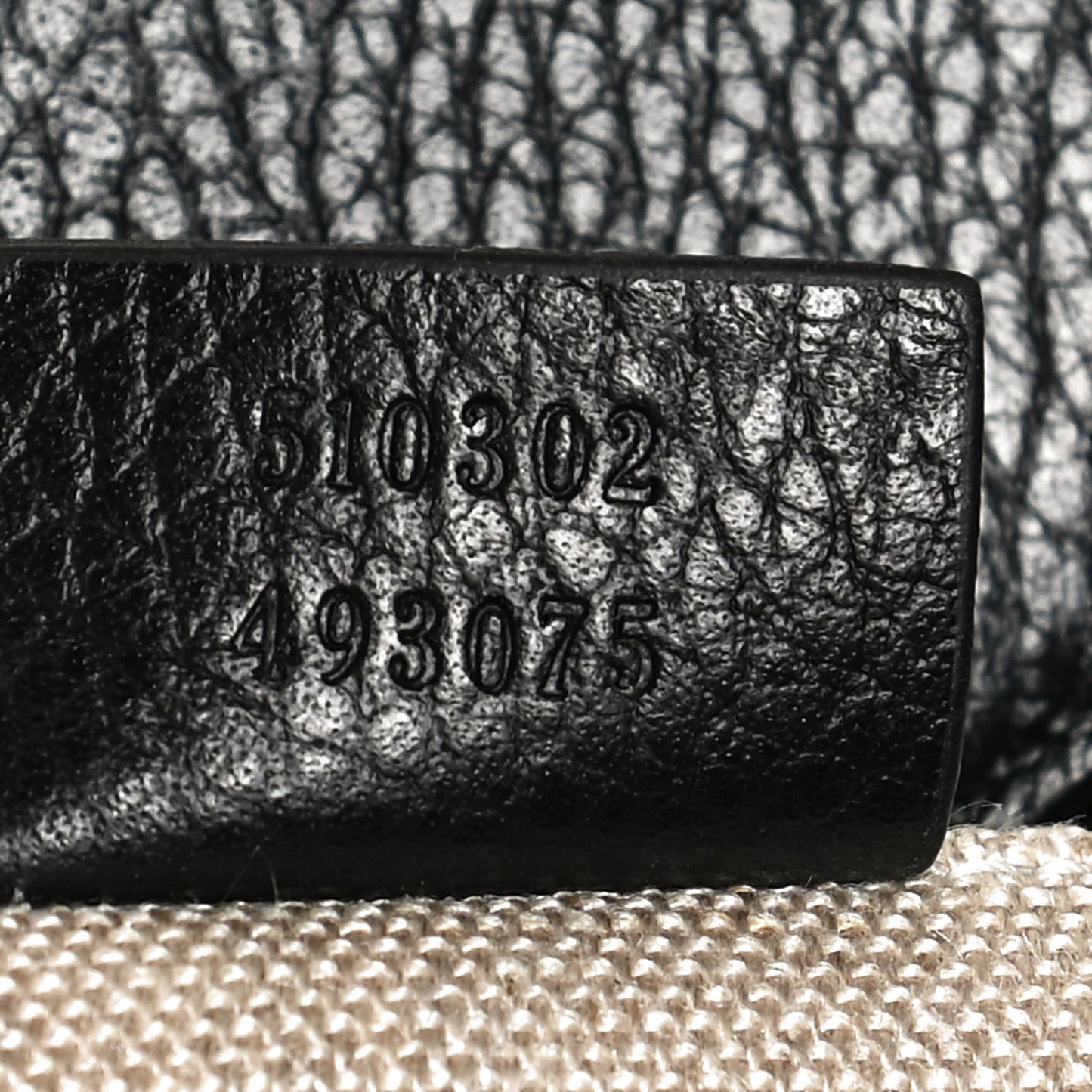 Dollar Calfskin Interlocking G Top Handle Shoulder Bag Black