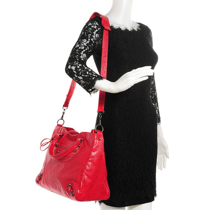 Balenciaga Agneau Classic Hardware Velo Rouge Cardinal 2 of 13