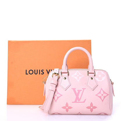 Louis Vuitton Empreinte Monogram Giant Speedy Bandouliere 20 Degrade Rose Pink 13 of 13
