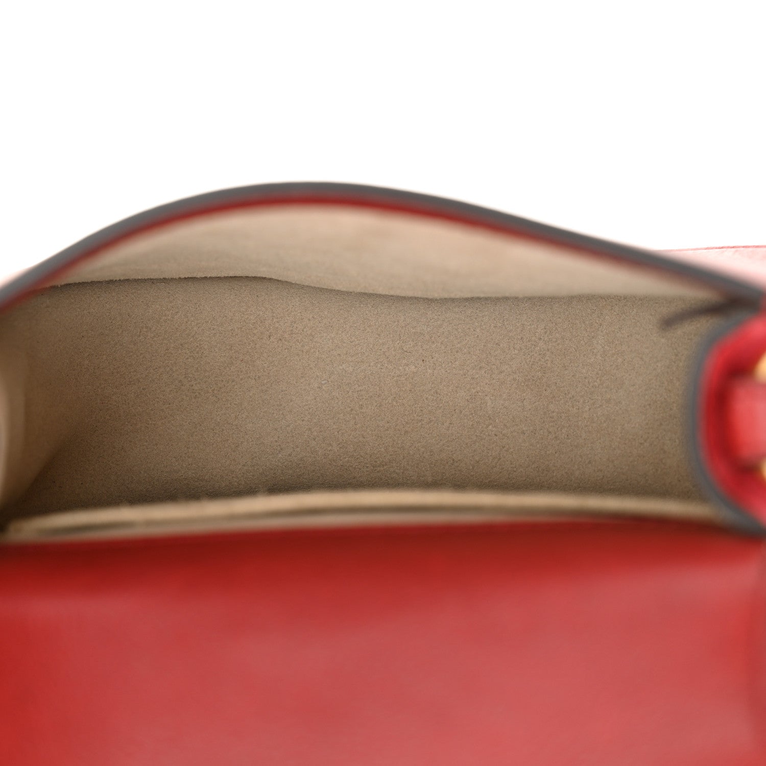 Chloe Calfskin Suede Small Nile Bracelet Bag Intense Red 5 of 12
