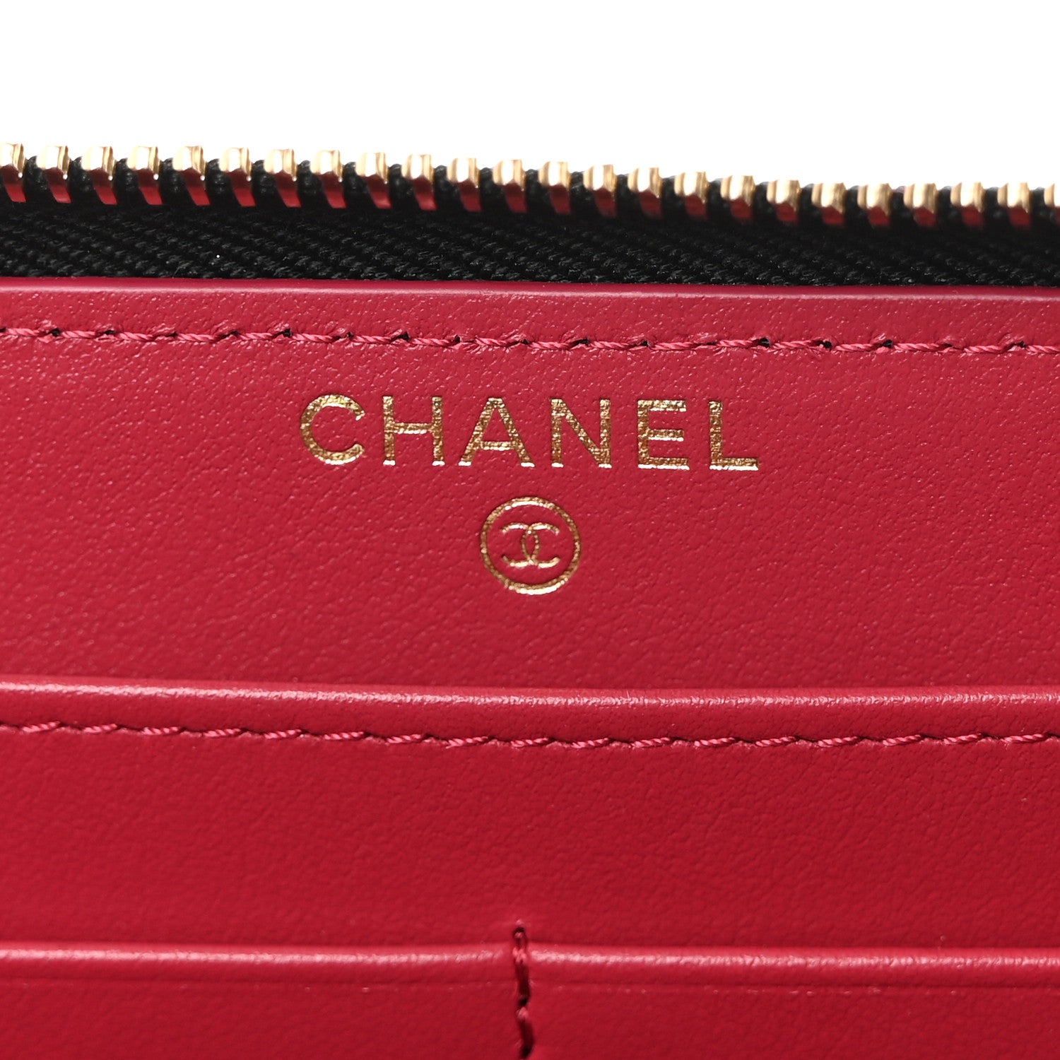 Chanel Lambskin Quilted 19 Long Zipped Around Wallet Black 7 of 9