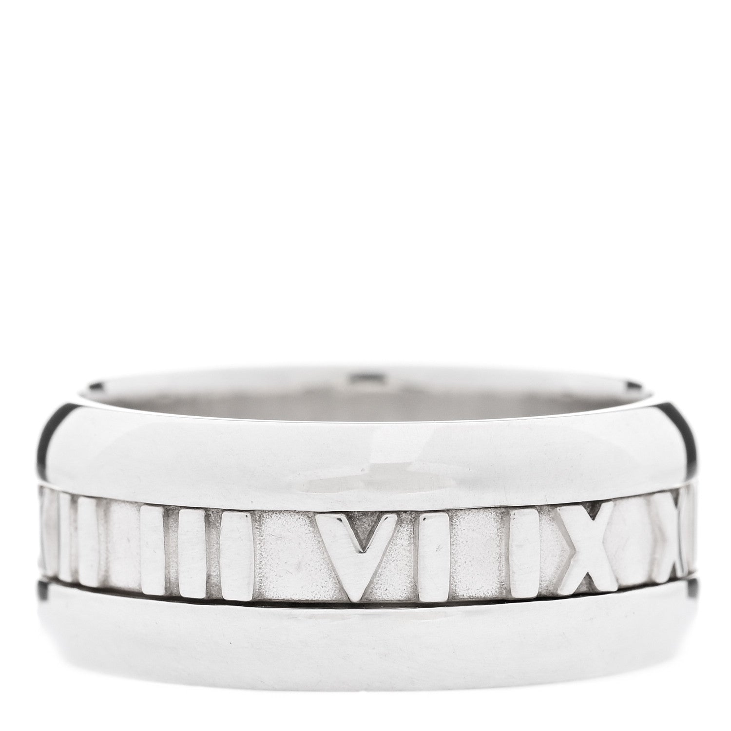 Tiffany Sterling Silver Atlas Band Ring 60 9.25 3 of 4