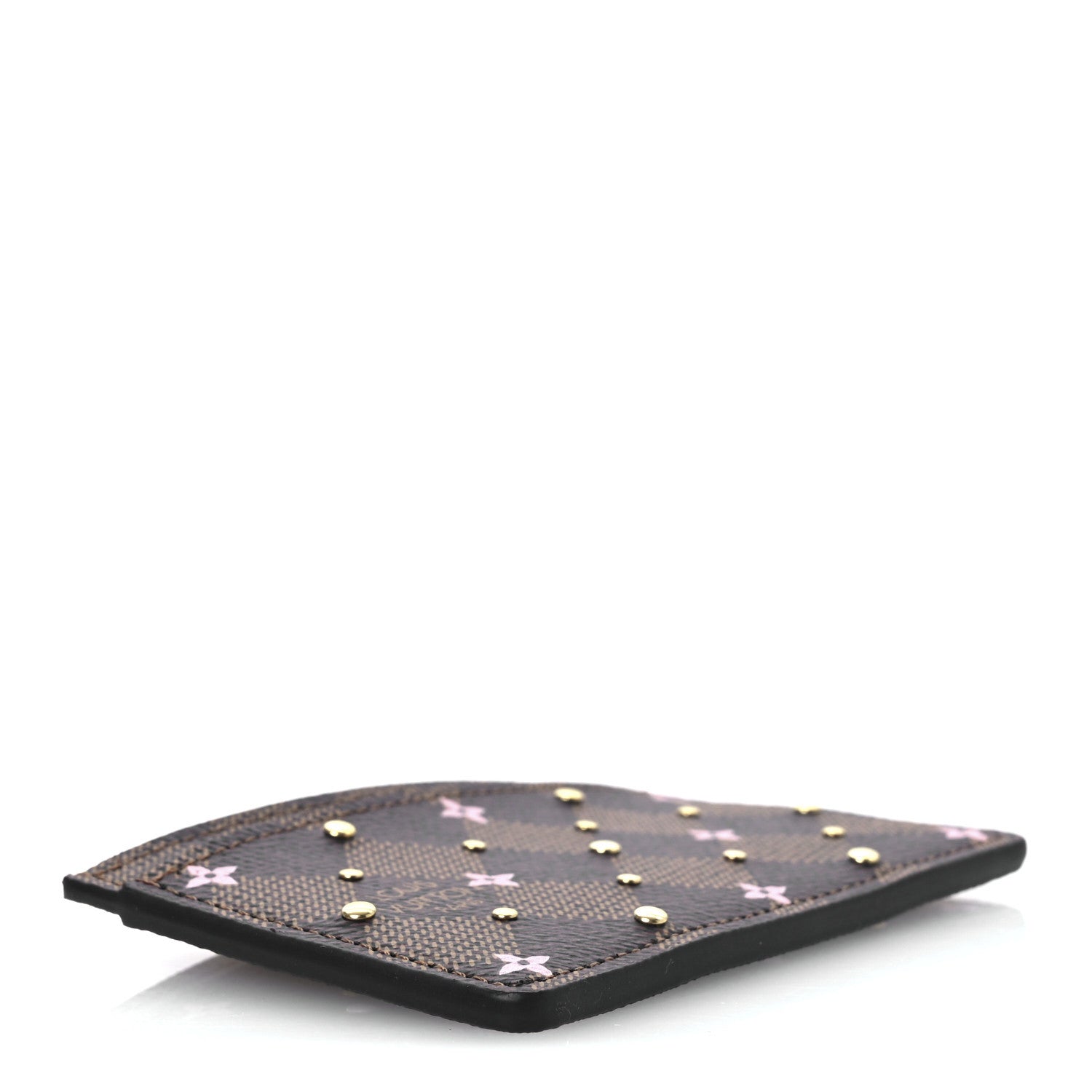 Louis Vuitton Damier Ebene Studded Card Holder 4 of 7
