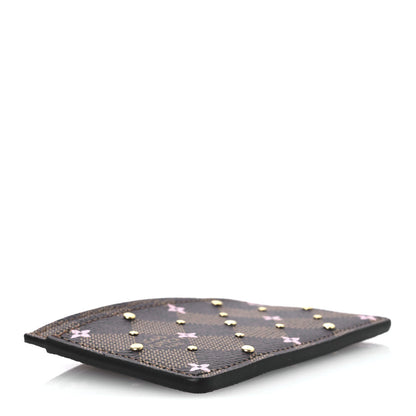 Louis Vuitton Damier Ebene Studded Card Holder 4 of 7