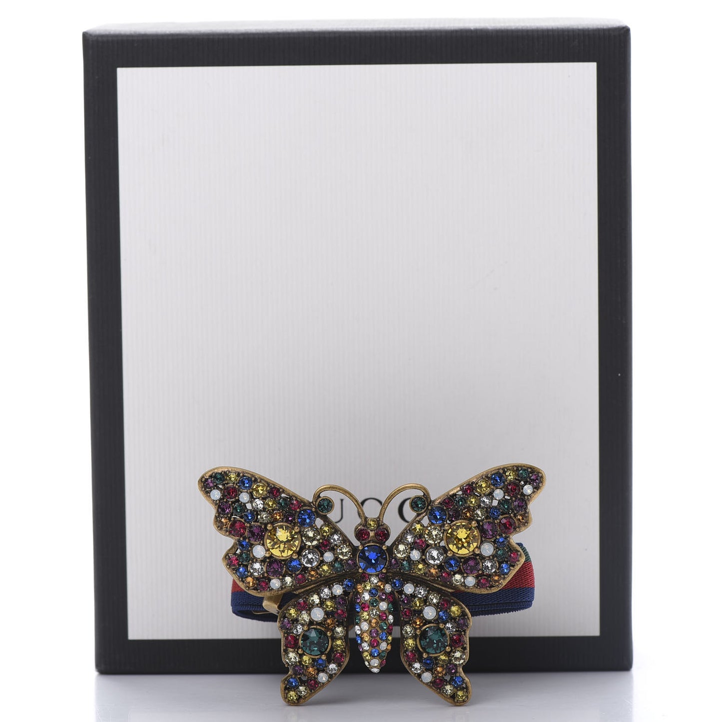 Web Crystal Butterfly Bracelet Multicolor