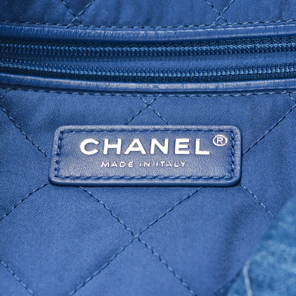Chanel Denim Patchwork Quilted Chanel 22 Blue 7 of 11